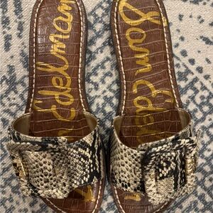 NWT Sam Edelman Women's Snakeskin Slide Sandals